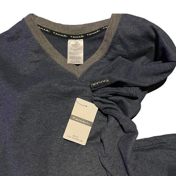 TAHARI Men Set of 3 Mens V Neck Cotton Blend Shirts Large NWT - Picture 4 of 5